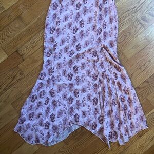 Princess Polly Pink and Brown Asymmetrical Skirt